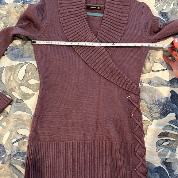 LIKE NEW PattyBoutik Mauve Cowl Neck Sweater - Picture 5 of 6